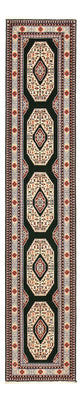 Tappeto corsia Tappeto Persero - Tabriz - Premio - 370 x 75 cm - blu scuro