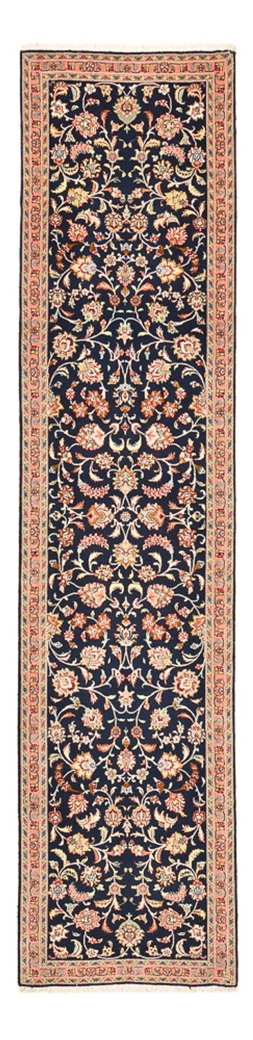 Tappeto corsia Tappeto Persero - Tabriz - Premio - 300 x 68 cm - blu scuro