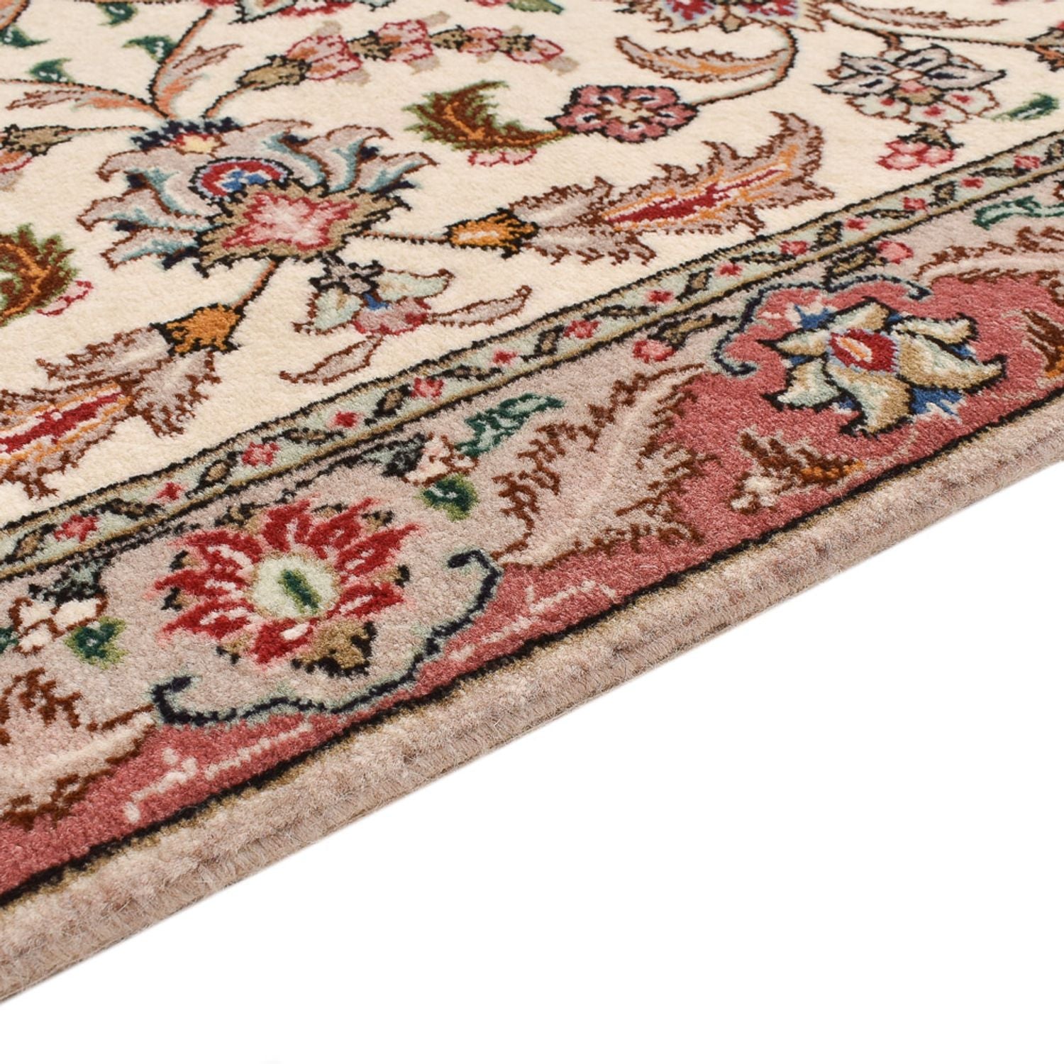 Tappeto corsia Tappeto Persero - Tabriz - Premio - 297 x 69 cm - caramello