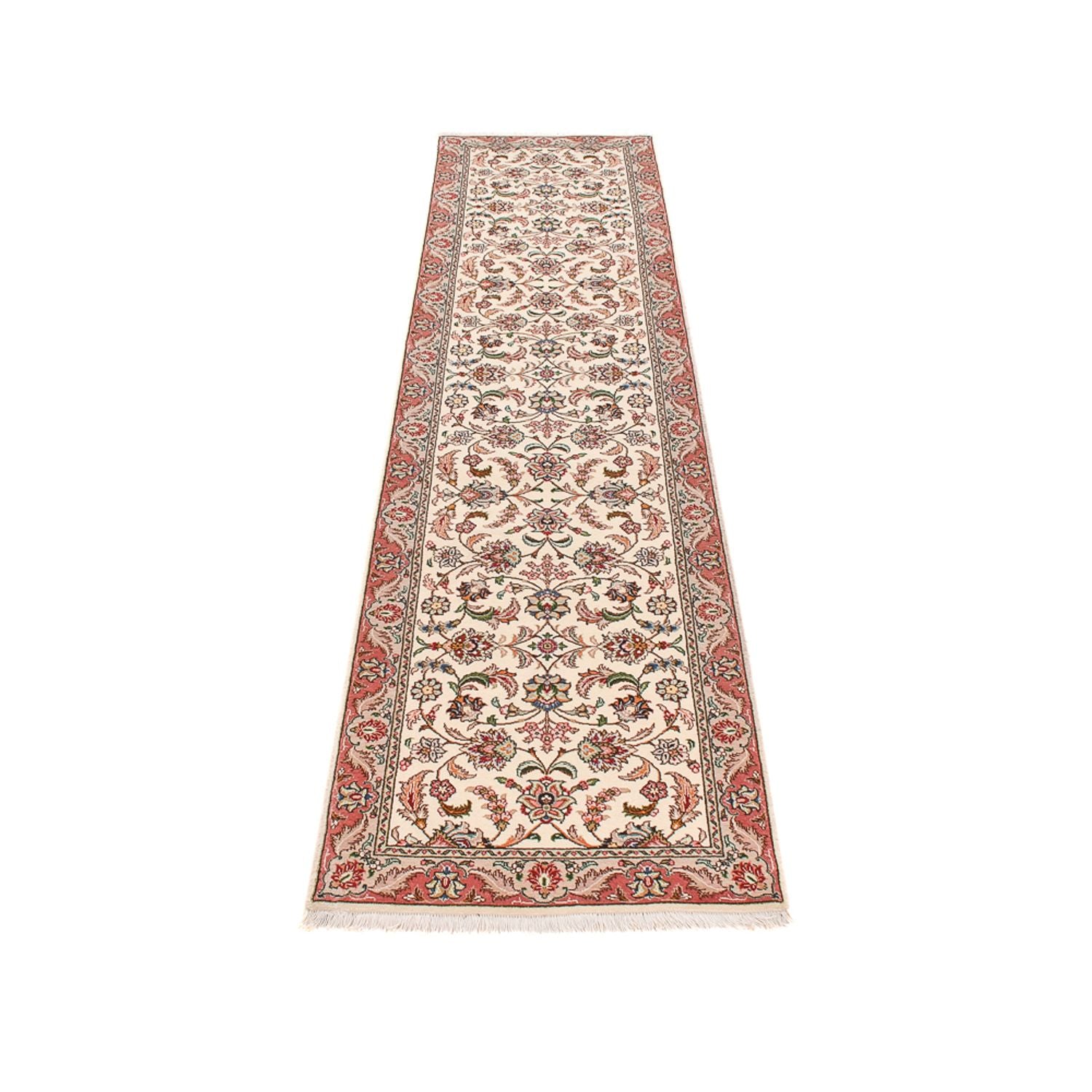 Tappeto corsia Tappeto Persero - Tabriz - Premio - 297 x 69 cm - caramello
