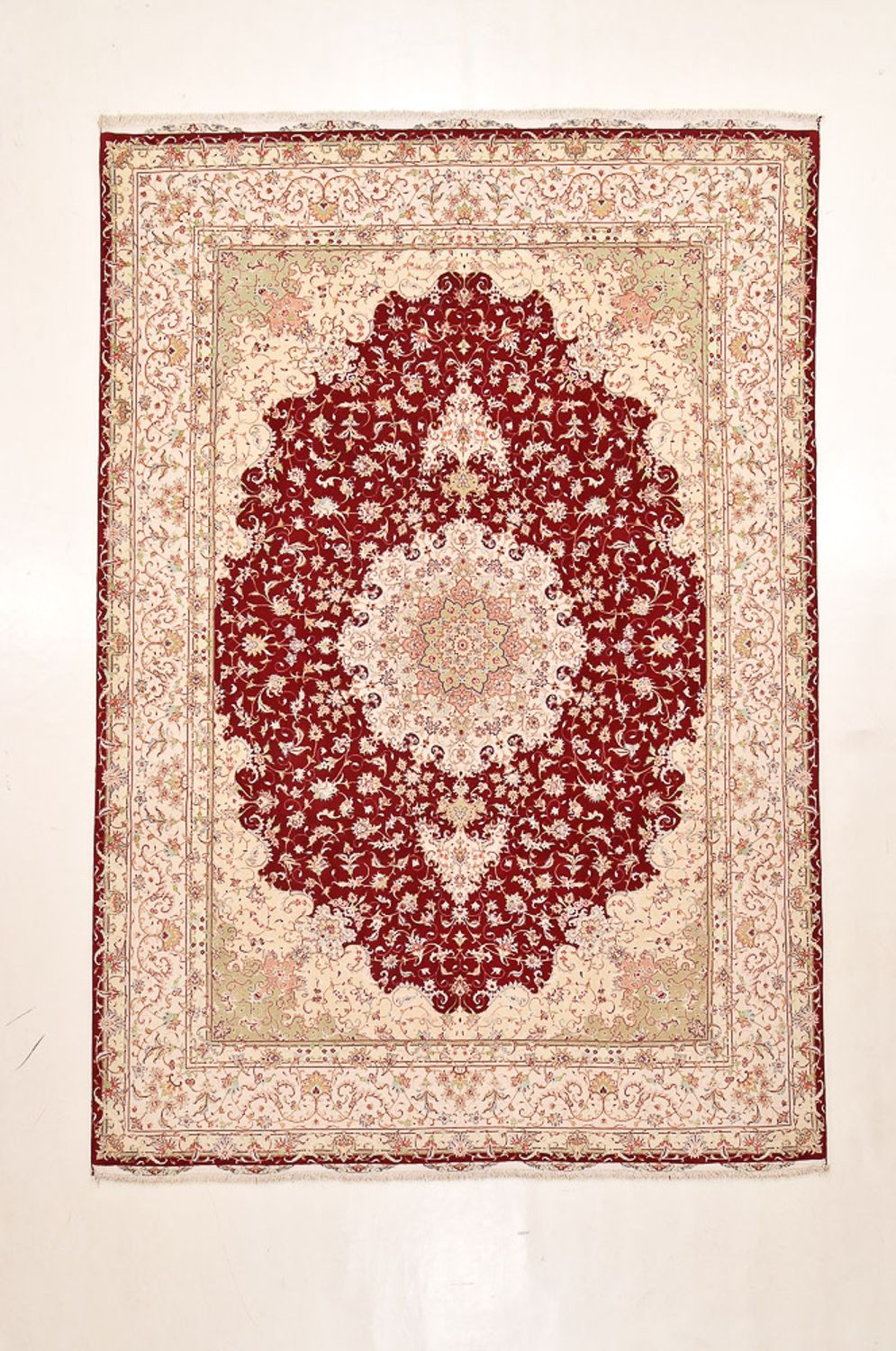 Tappeto Persero - Tabriz - Premio - 359 x 251 cm - rosso