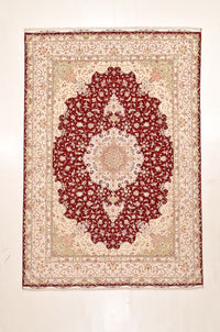 Tappeto Persero - Tabriz - Premio - 359 x 251 cm - rosso