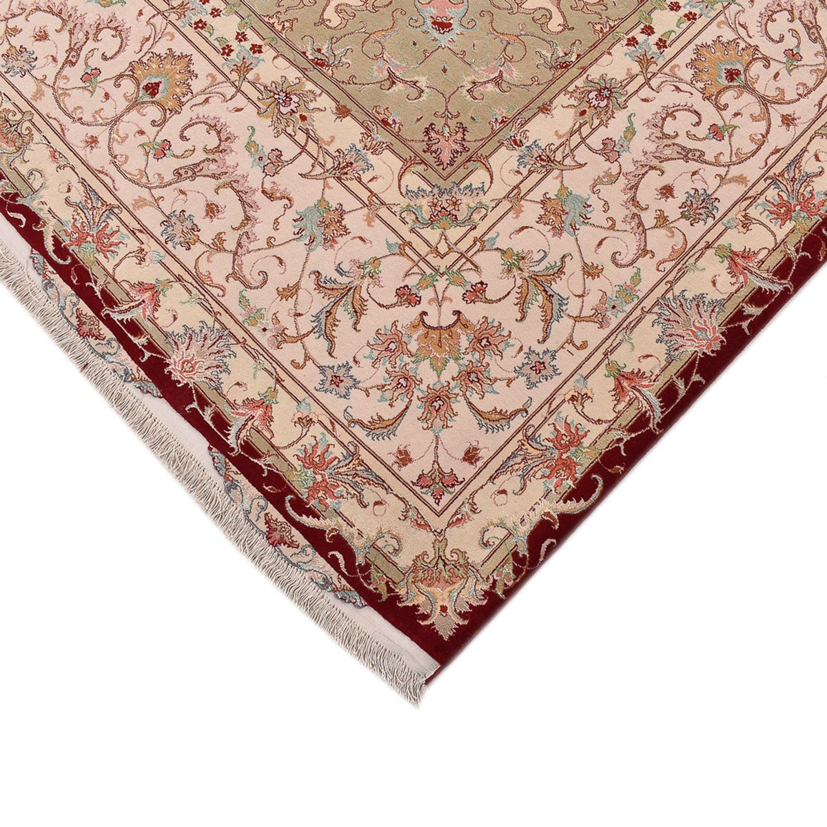 Tappeto Persero - Tabriz - Premio - 359 x 251 cm - rosso