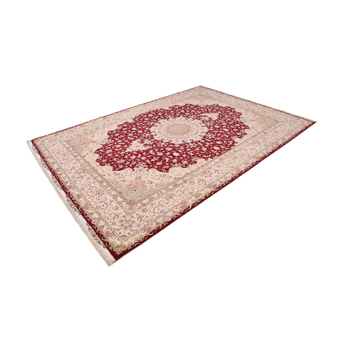 Tappeto Persero - Tabriz - Premio - 359 x 251 cm - rosso