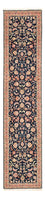 Tappeto corsia Tappeto Persero - Tabriz - Premio - 293 x 65 cm - blu scuro