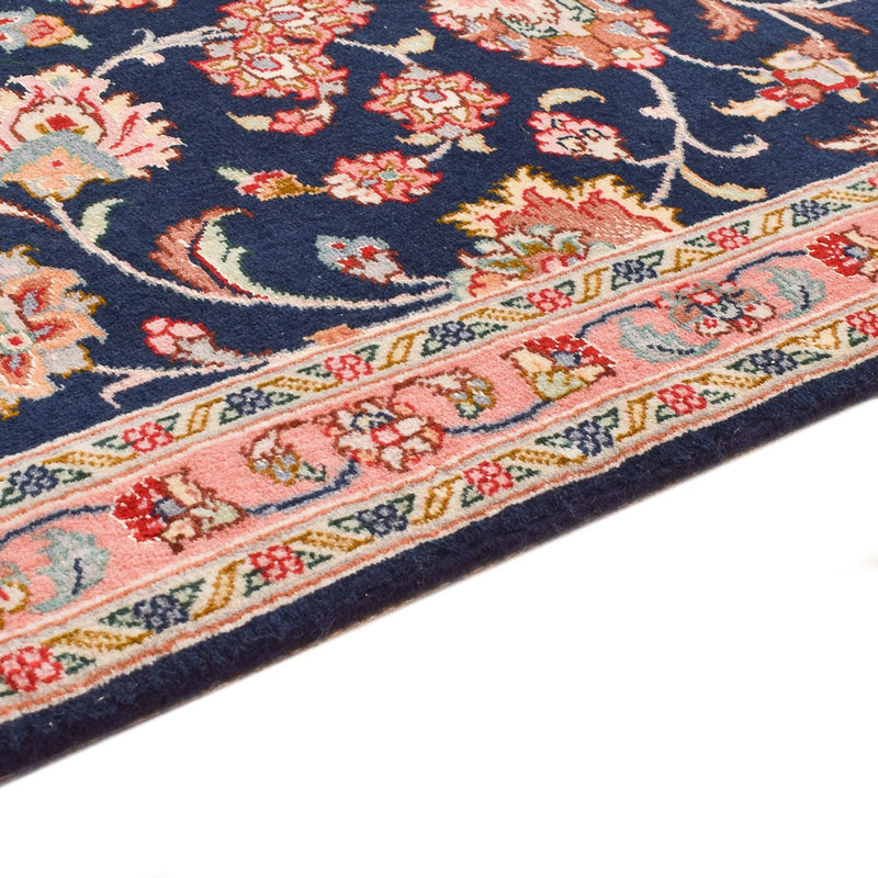 Tappeto corsia Tappeto Persero - Tabriz - Premio - 293 x 65 cm - blu scuro