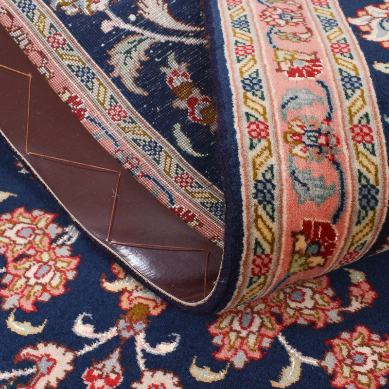 Tappeto corsia Tappeto Persero - Tabriz - Premio - 293 x 65 cm - blu scuro