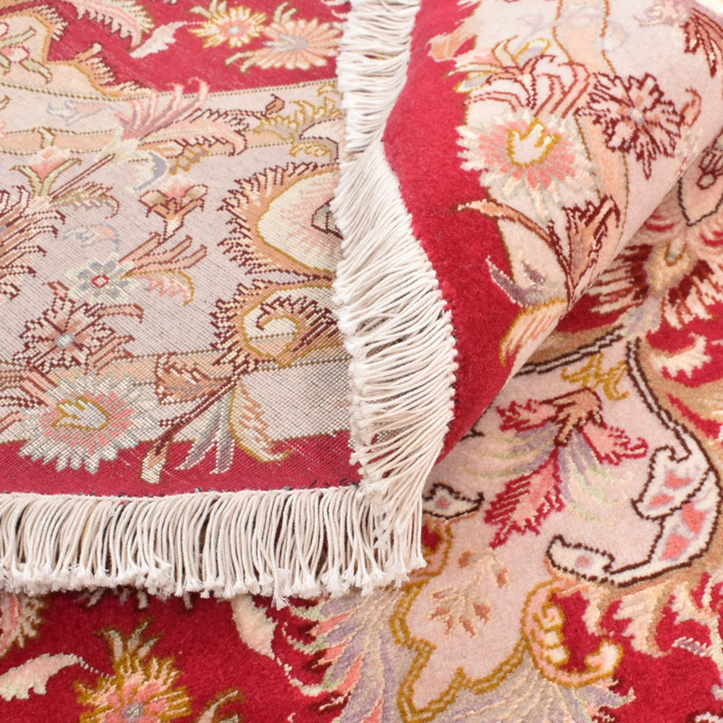 Tappeto Persero - Tabriz - Premio rotondo  - 200 x 200 cm - rosso