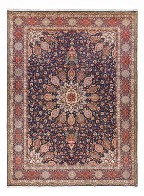 Tappeto Persero - Tabriz - Reale - 400 x 297 cm - blu scuro