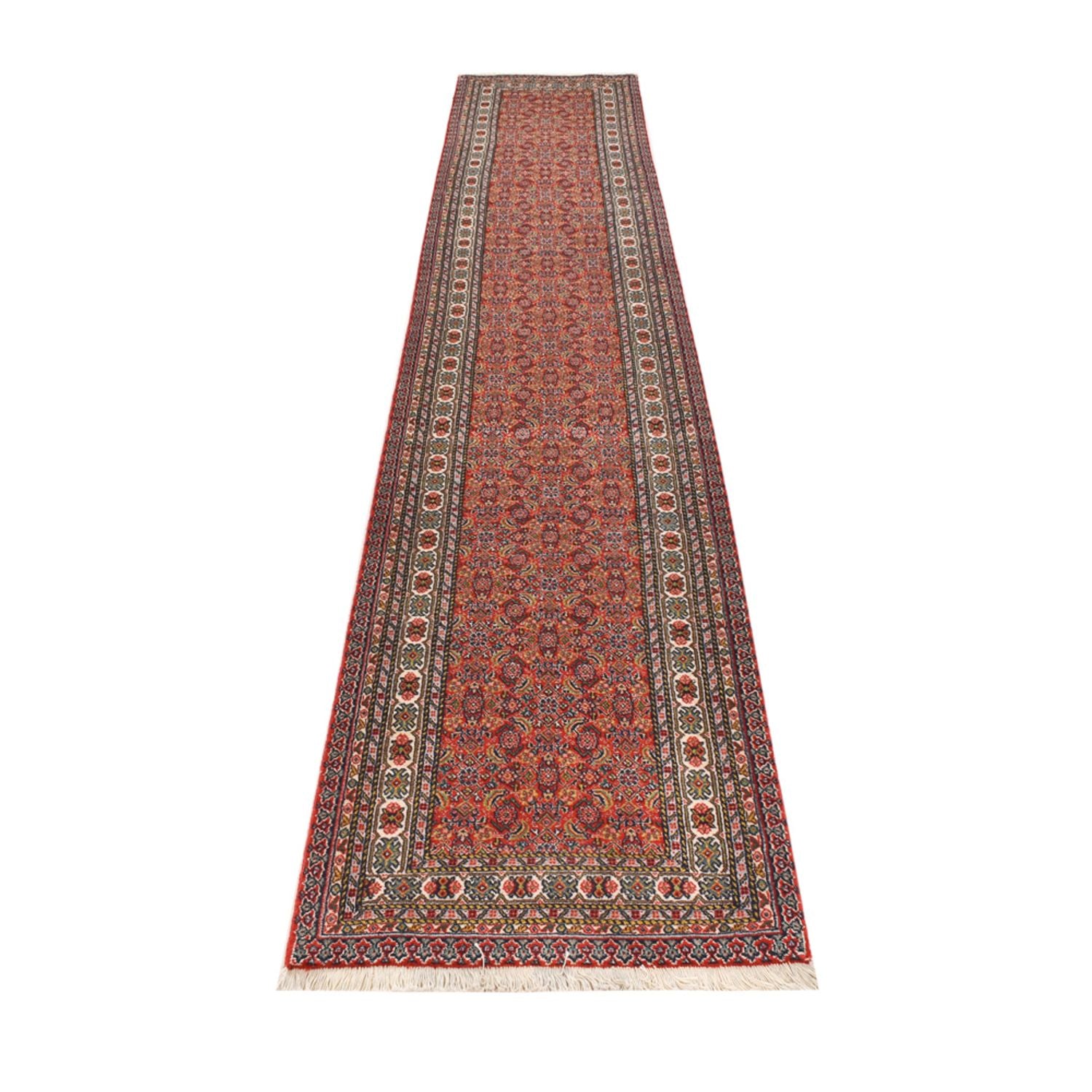 Tappeto corsia Tappeto Persero - Tabriz - 380 x 70 cm - ruggine