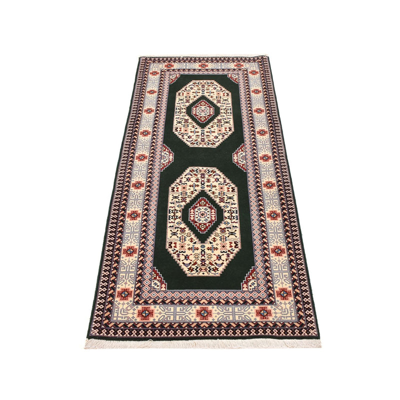 Tappeto corsia Tappeto Persero - Tabriz - Reale - 202 x 74 cm - blu scuro