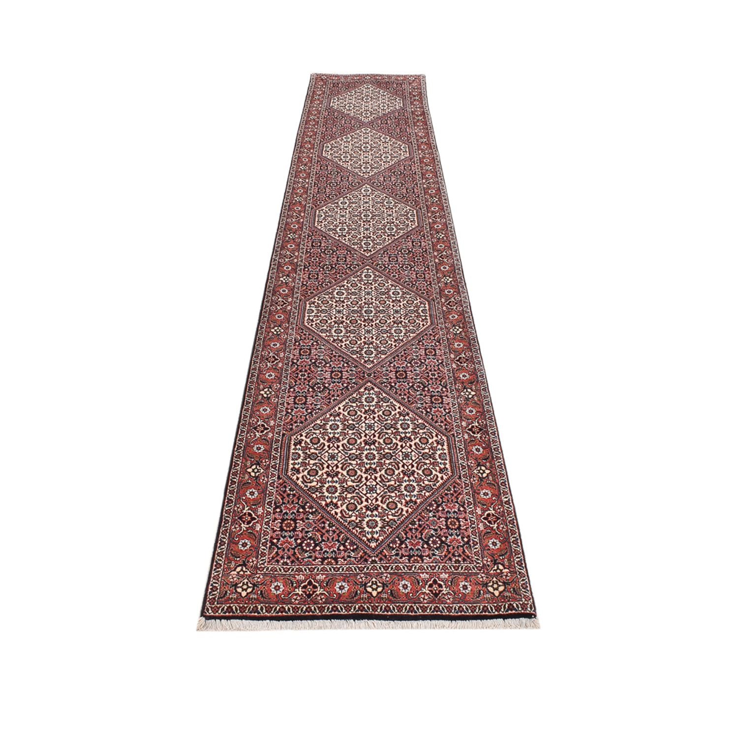 Tappeto corsia Tappeto Persero - Bidjar - 394 x 73 cm - marrone