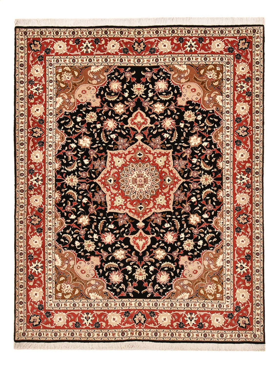 Tappeto Persero - Tabriz - Reale - 200 x 153 cm - blu scuro
