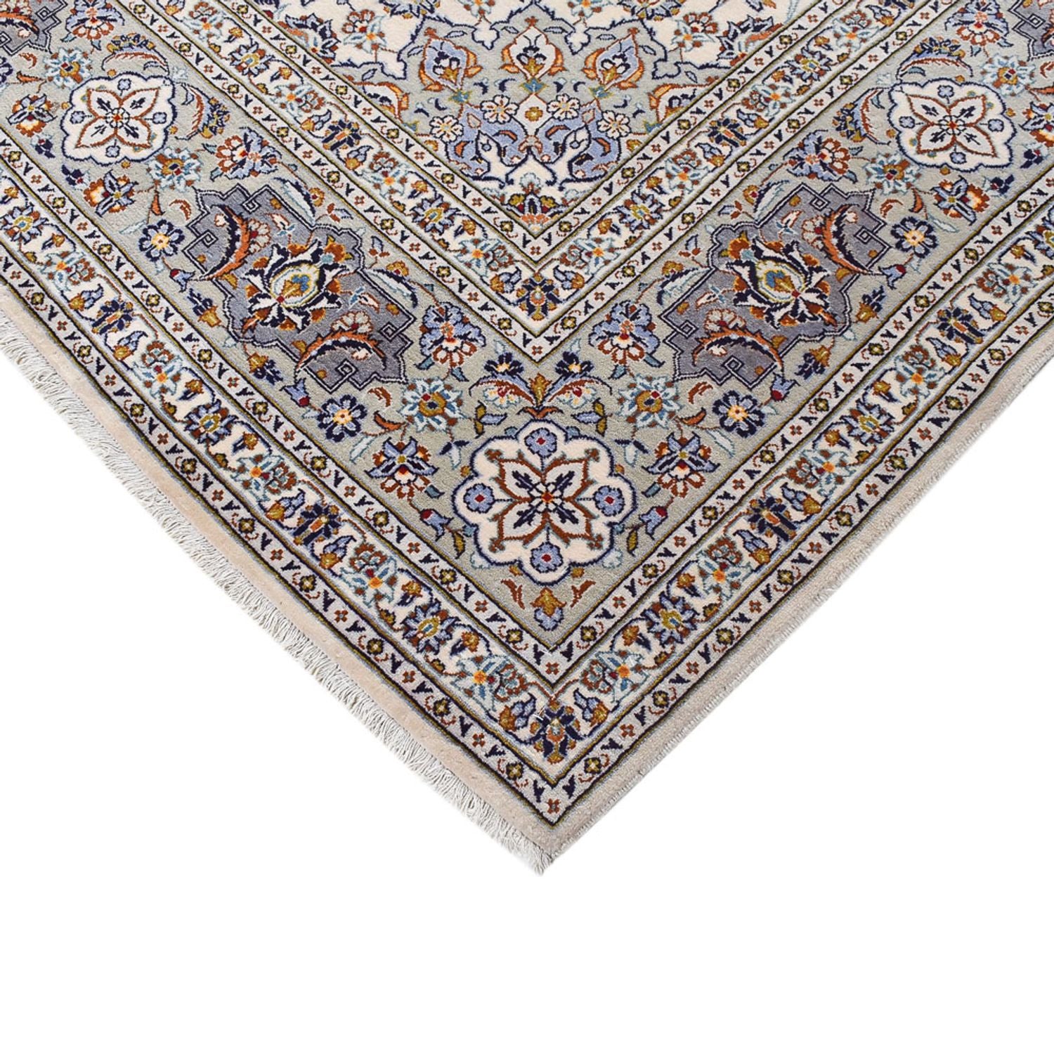Tappeto Persero - Keshan - Reale - 340 x 233 cm - grigio