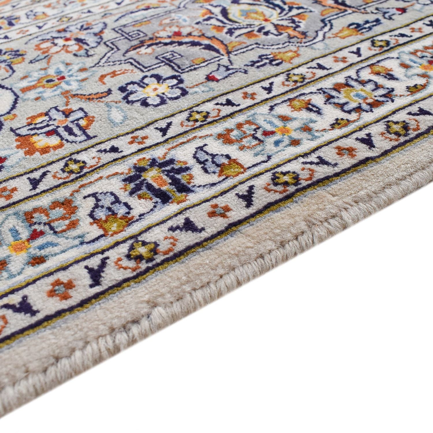 Tappeto Persero - Keshan - Reale - 340 x 233 cm - grigio