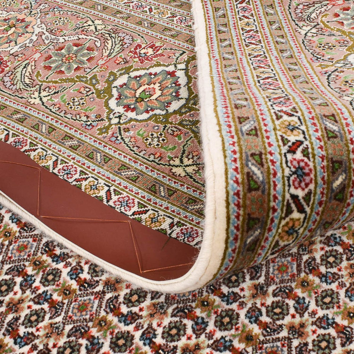 Tappeto corsia Tappeto Persero - Tabriz - Reale - 397 x 197 cm - ruggine