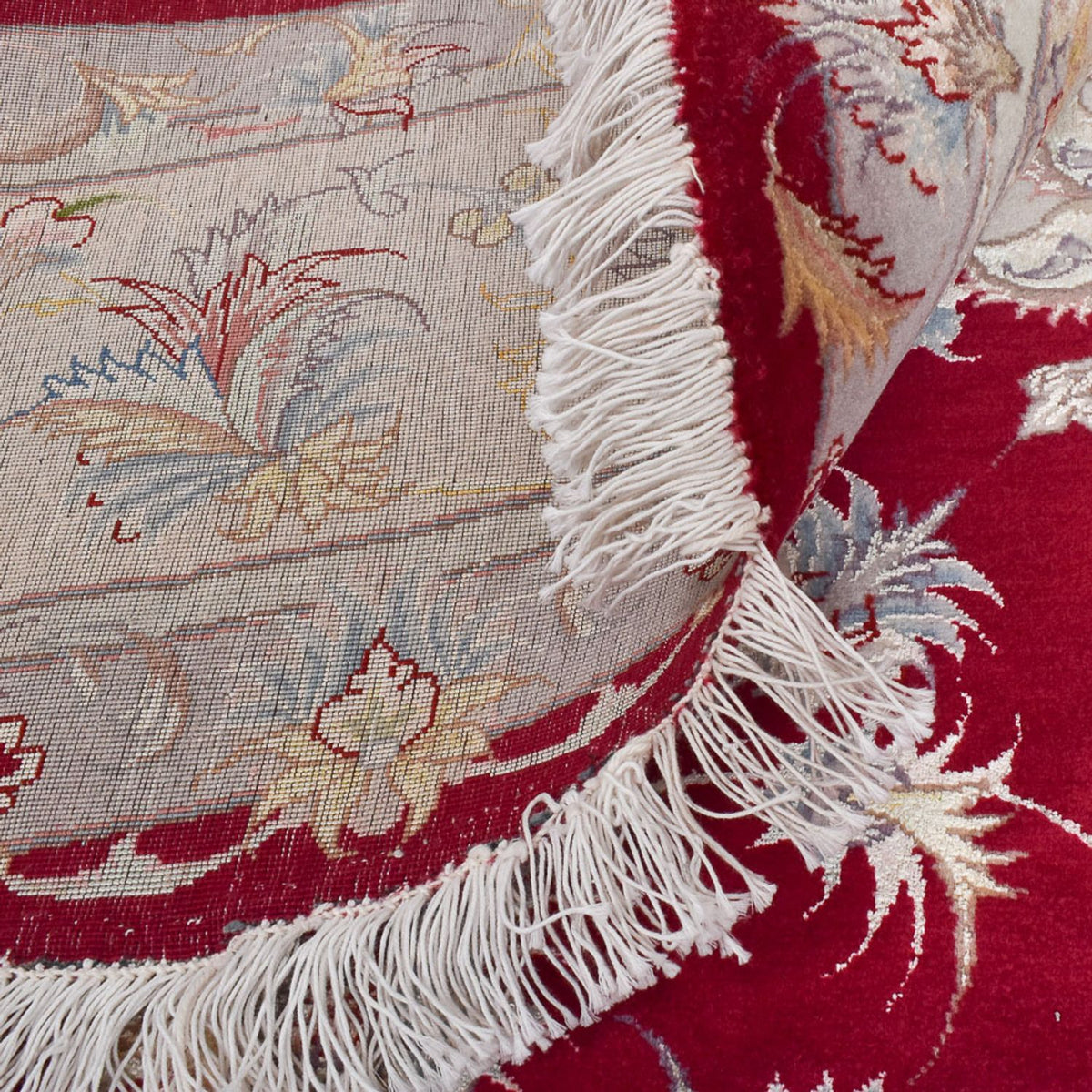 Tappeto Persero - Tabriz - Premio rotondo  - 250 x 250 cm - rosso