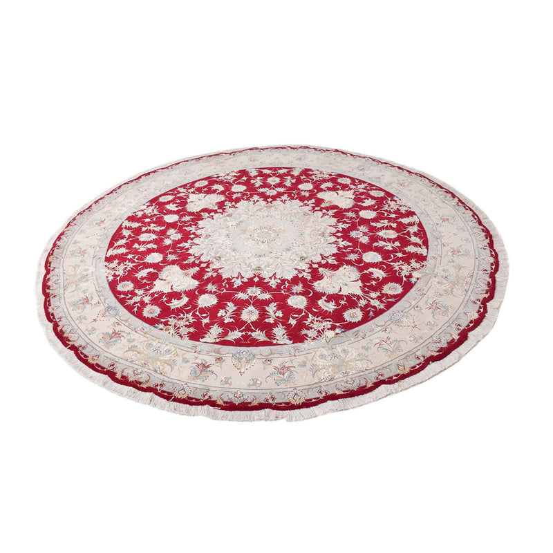 Tappeto Persero - Tabriz - Premio rotondo  - 250 x 250 cm - rosso
