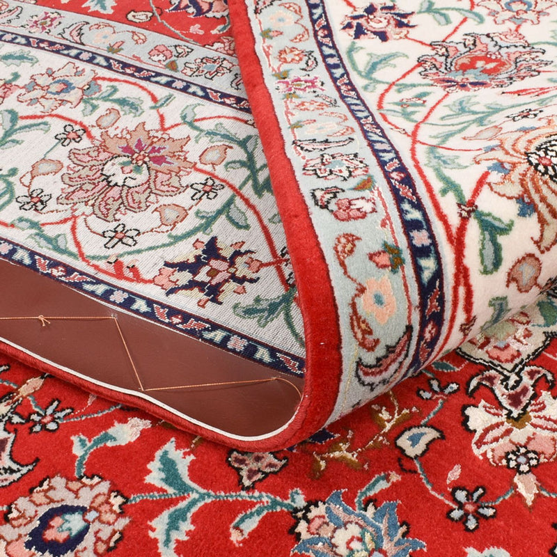 Tappeto Persero - Tabriz - Premio - 213 x 150 cm - rosso
