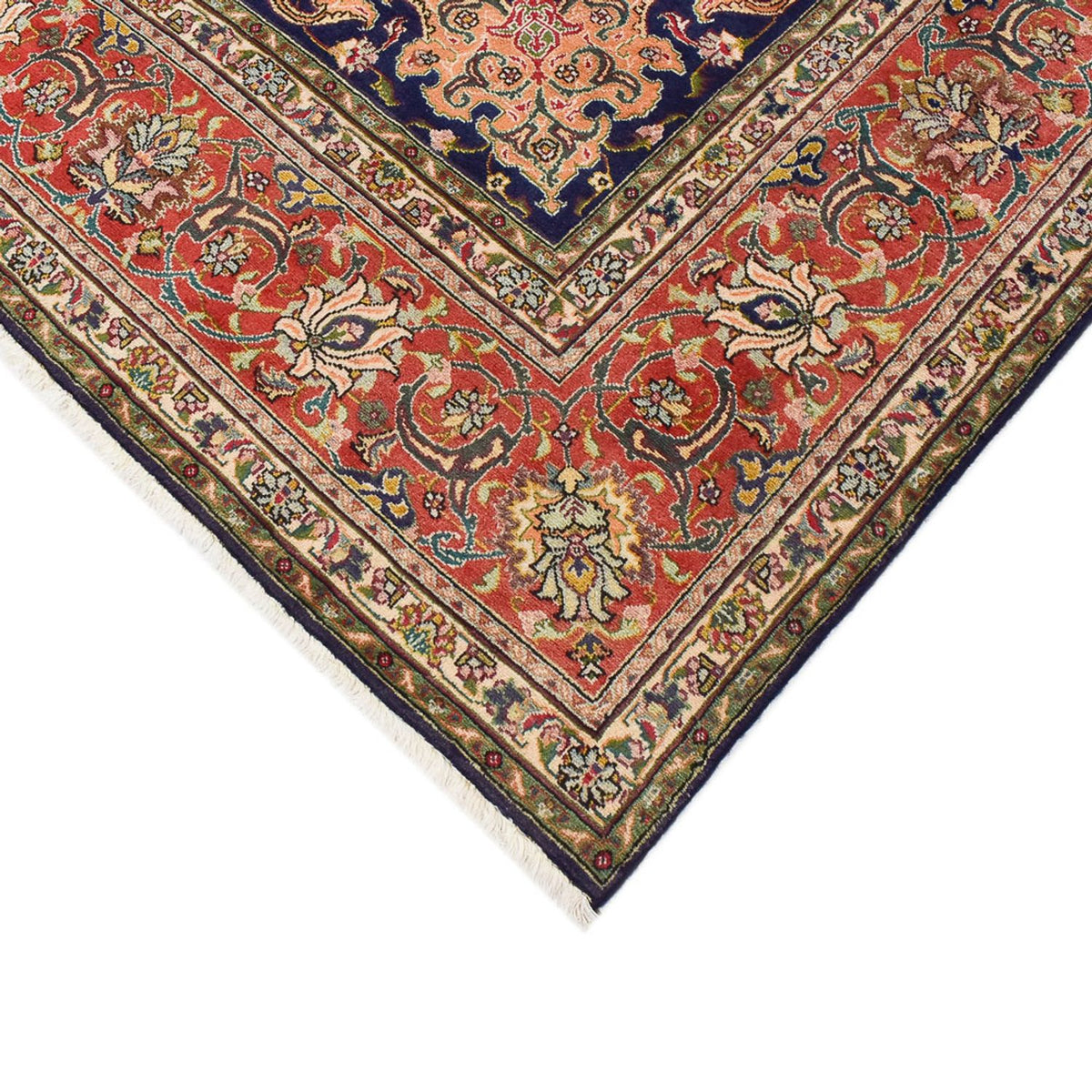 Tappeto Persero - Tabriz - Reale - 402 x 303 cm - blu scuro