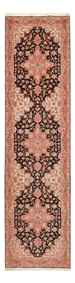 Tappeto corsia Tappeto Persero - Tabriz - Reale - 352 x 91 cm - blu scuro
