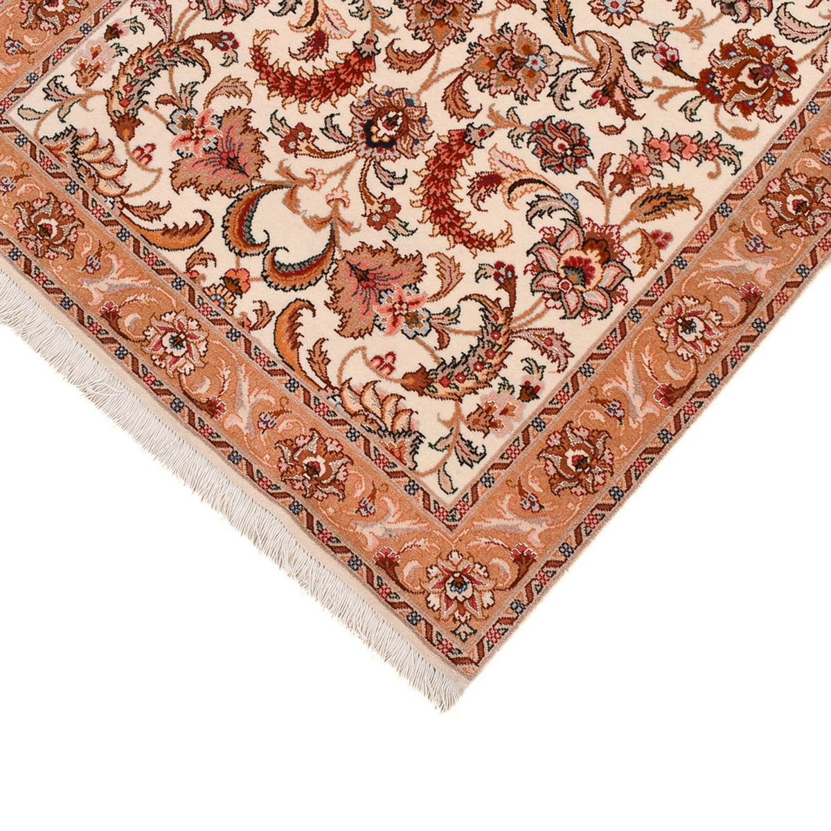 Tappeto corsia Tappeto Persero - Tabriz - Premio - 314 x 80 cm - beige