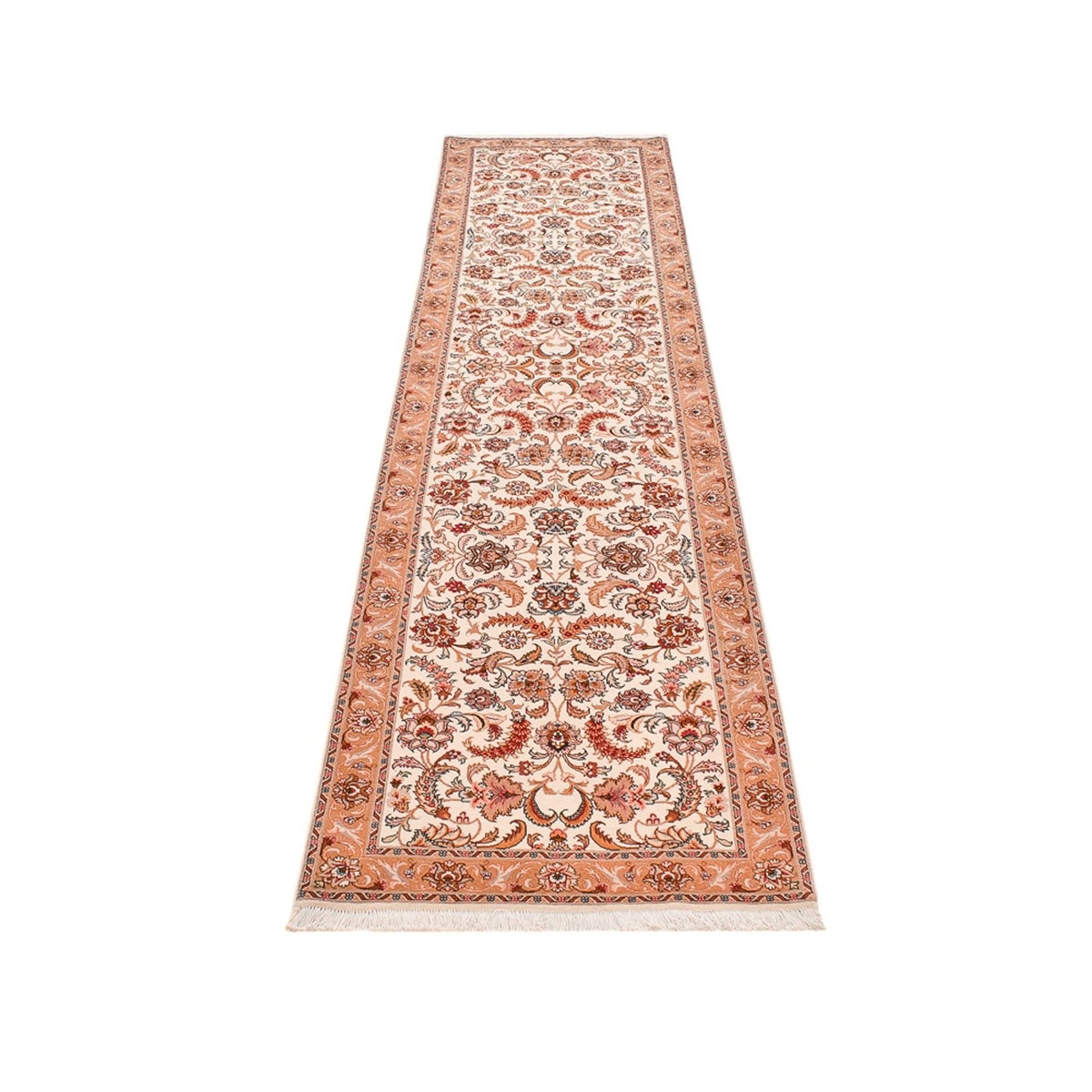 Tappeto corsia Tappeto Persero - Tabriz - Premio - 314 x 80 cm - beige