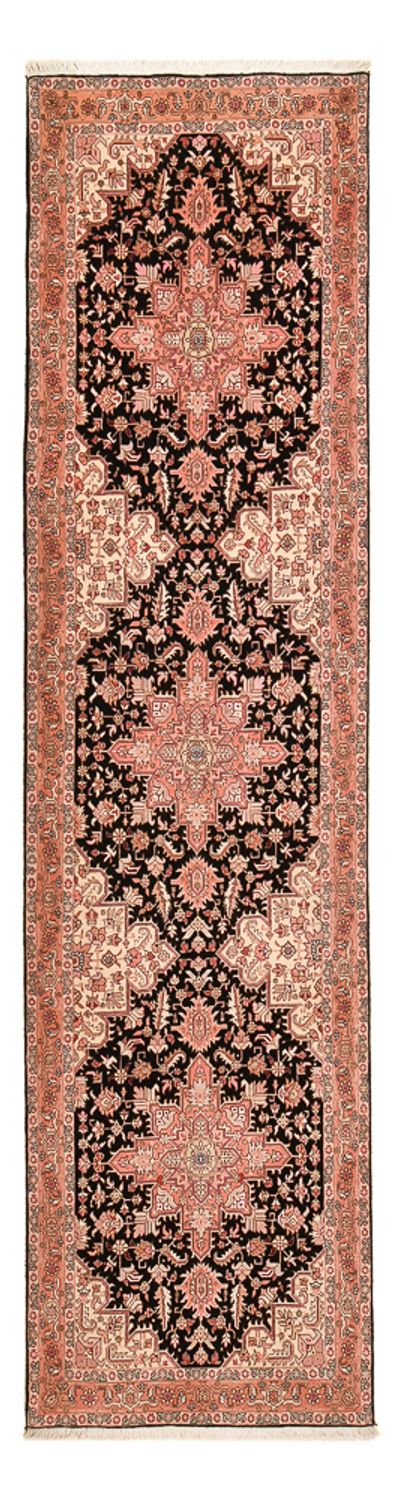 Tappeto corsia Tappeto Persero - Tabriz - Premio - 350 x 91 cm - blu scuro