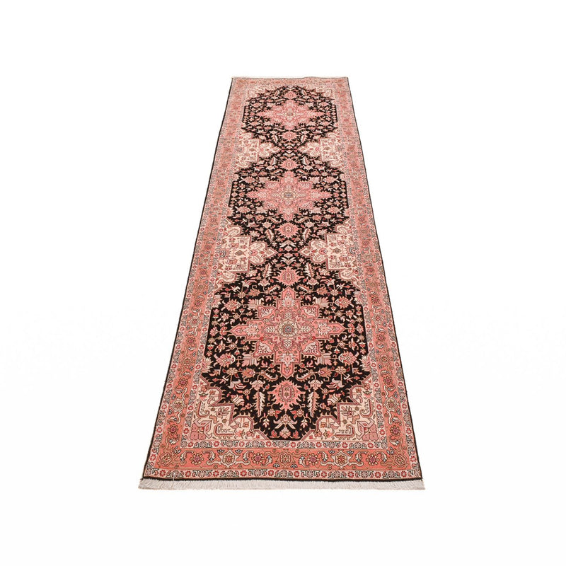 Tappeto corsia Tappeto Persero - Tabriz - Premio - 350 x 91 cm - blu scuro
