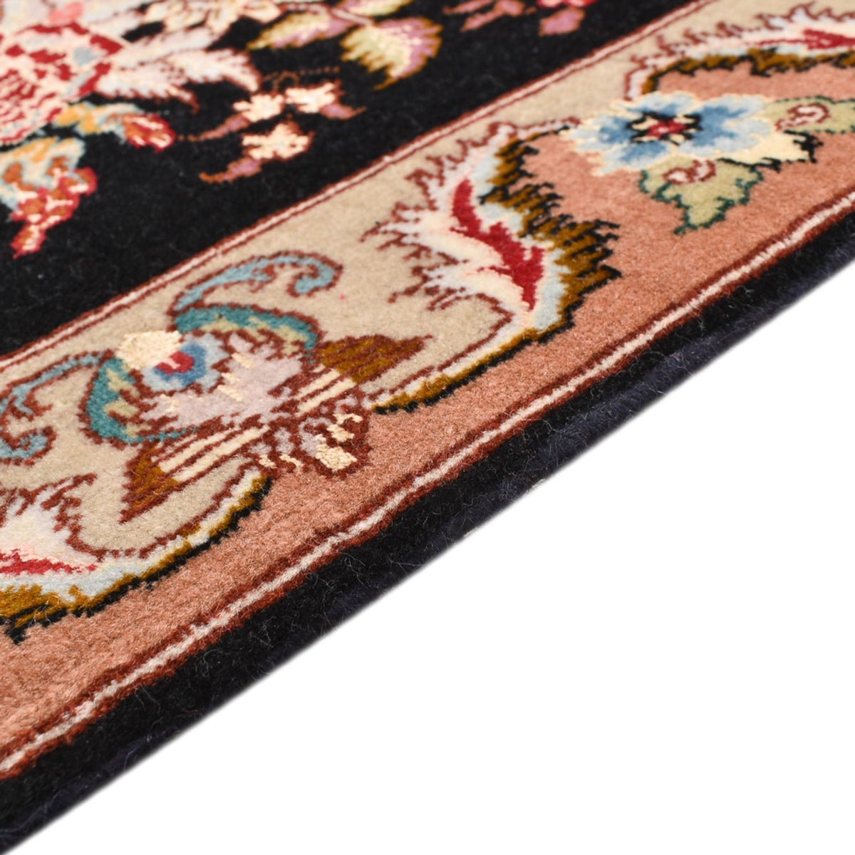 Tappeto Persero - Tabriz - Reale - 76 x 52 cm - blu scuro