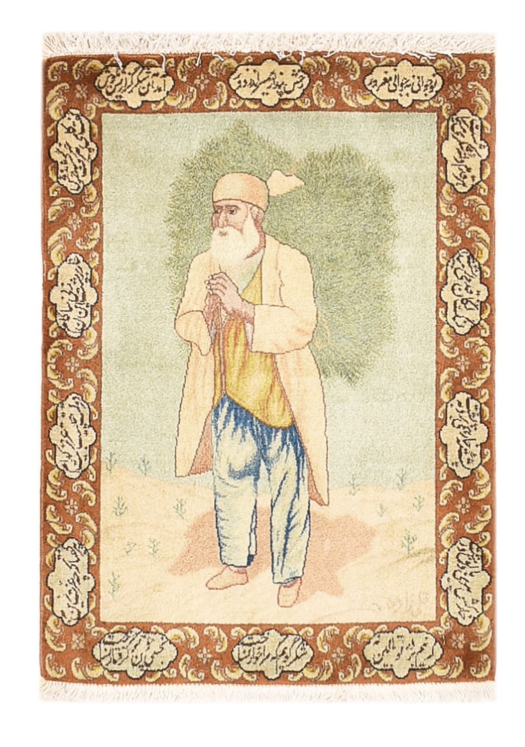 Tappeto Persero - Tabriz - Reale - 73 x 56 cm - multicolore