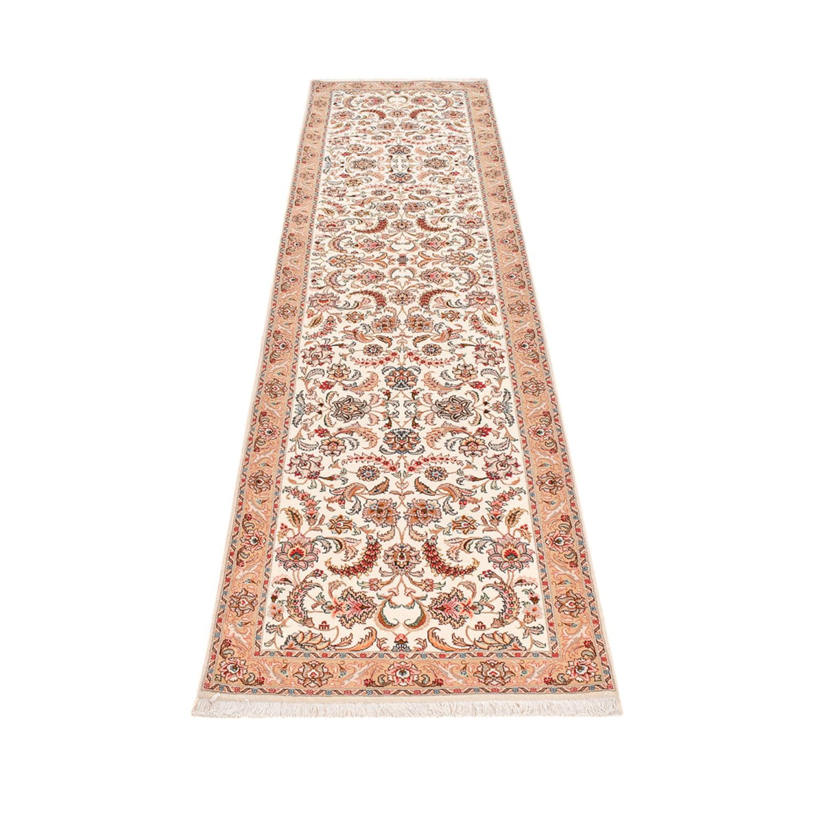 Tappeto corsia Tappeto Persero - Tabriz - Premio - 320 x 77 cm - caramello