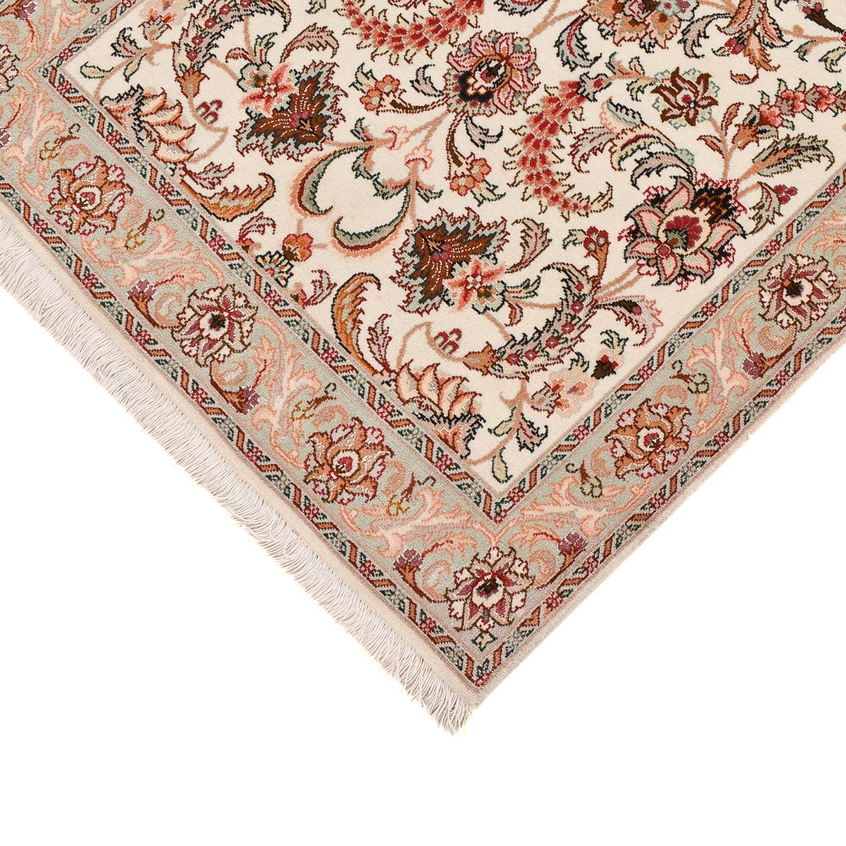 Tappeto corsia Tappeto Persero - Tabriz - Premio - 312 x 74 cm - caramello