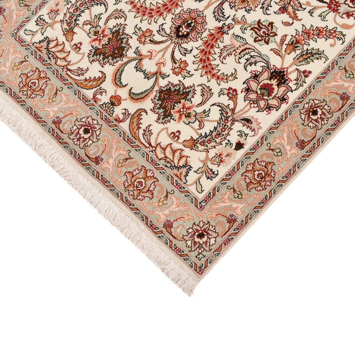 Tappeto corsia Tappeto Persero - Tabriz - Premio - 315 x 77 cm - caramello