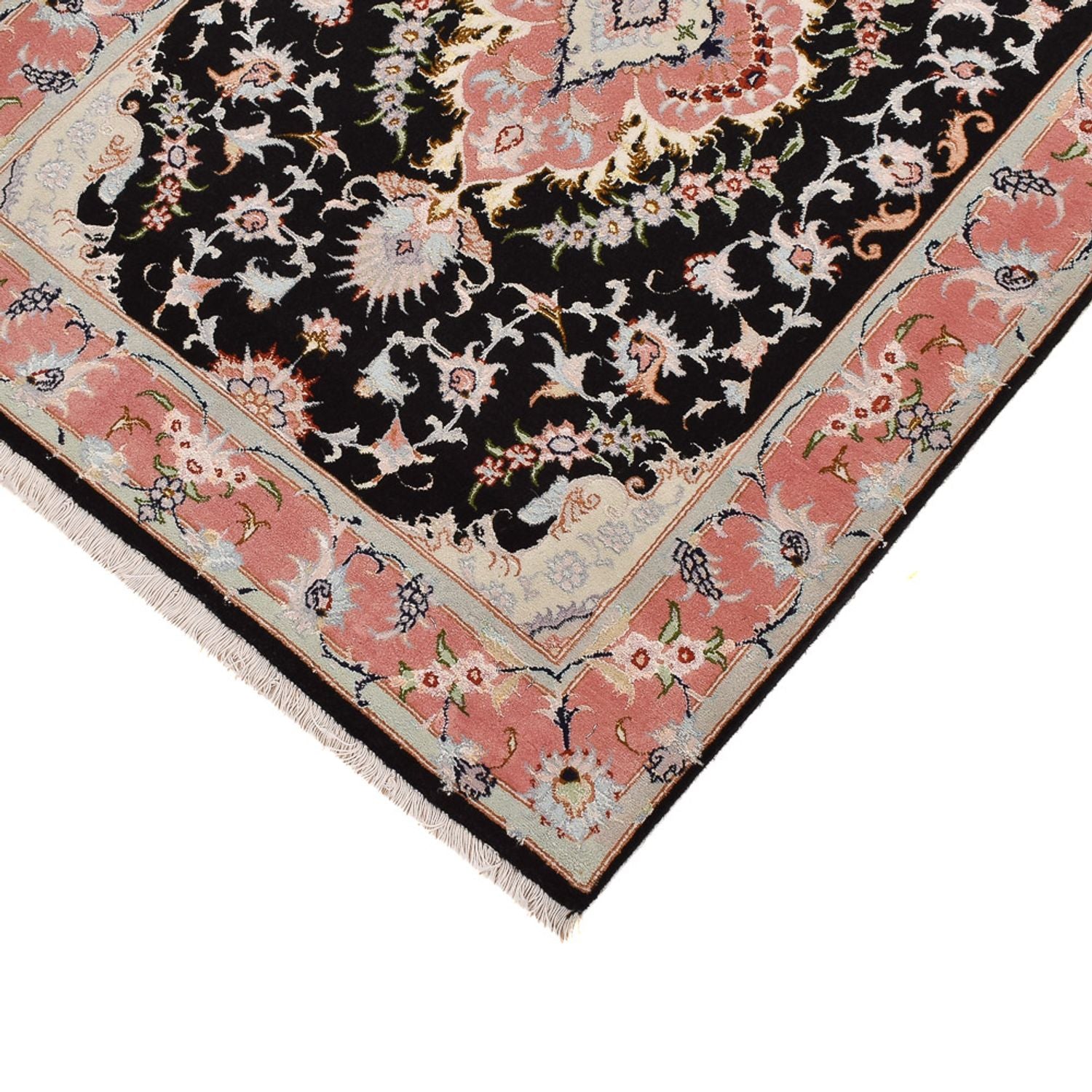 Tappeto corsia Tappeto Persero - Tabriz - Reale - 300 x 83 cm - blu scuro