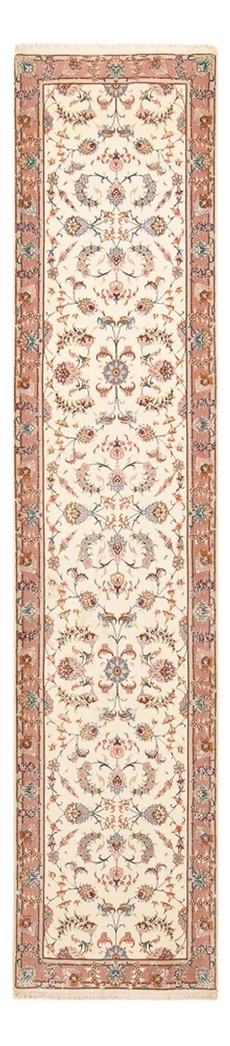 Tappeto corsia Tappeto Persero - Tabriz - Premio - 347 x 77 cm - beige