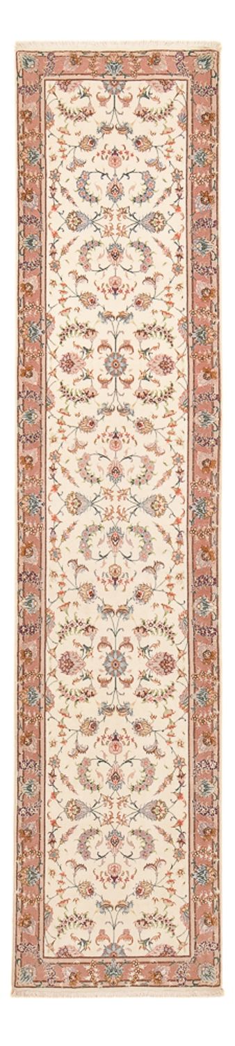 Tappeto corsia Tappeto Persero - Tabriz - Premio - 347 x 77 cm - beige