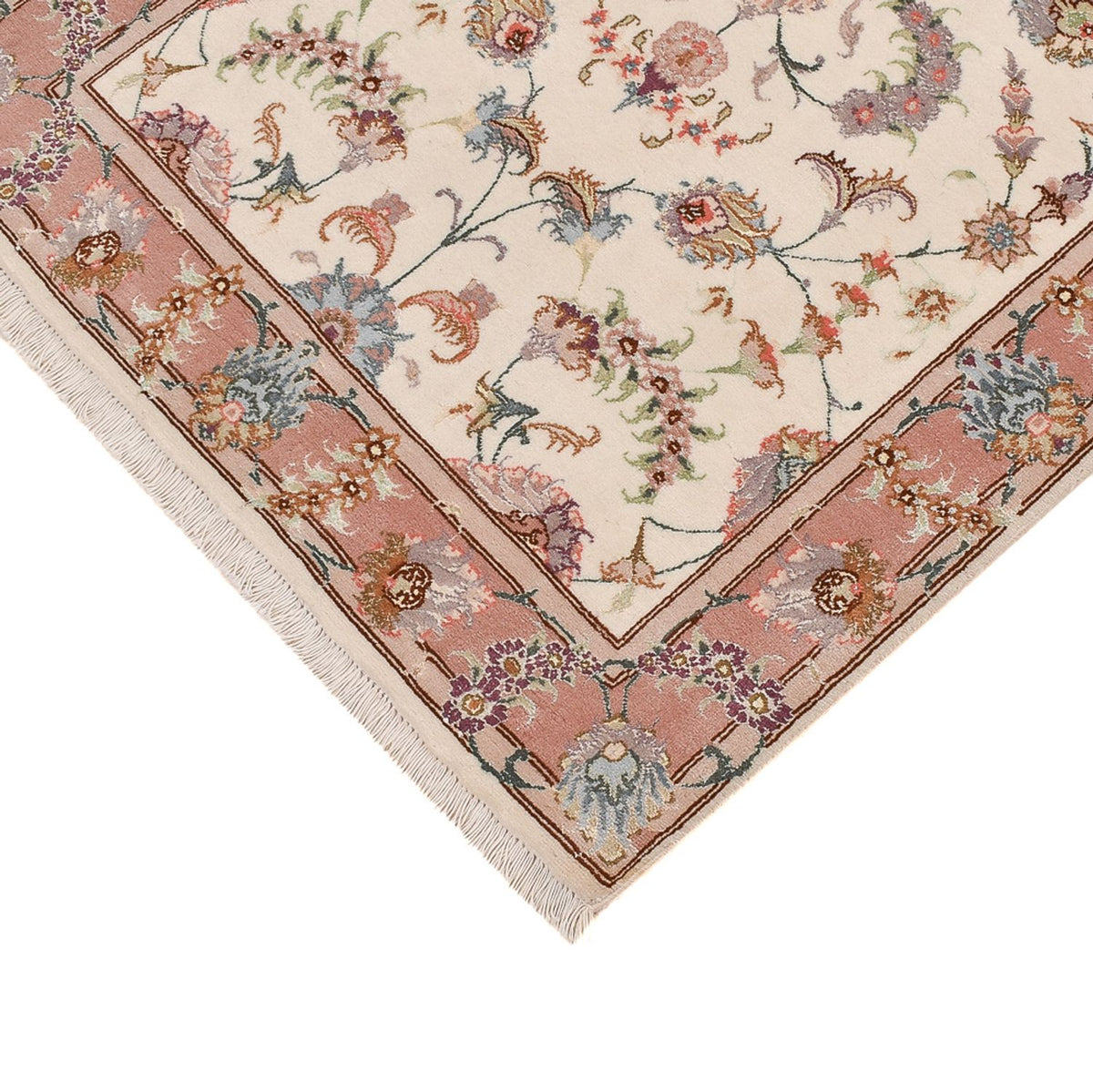 Tappeto corsia Tappeto Persero - Tabriz - Premio - 347 x 77 cm - beige