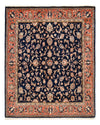 Sarouk Tappeto 136x170cm - Tappeto persiano - Rettangolo / Blu scuro / 136 x 170 cm Rettangolo