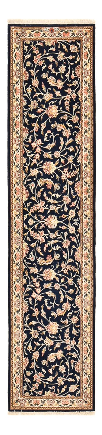 Tappeto corsia Tappeto Persero - Ghom - Reale - 244 x 58 cm - blu scuro