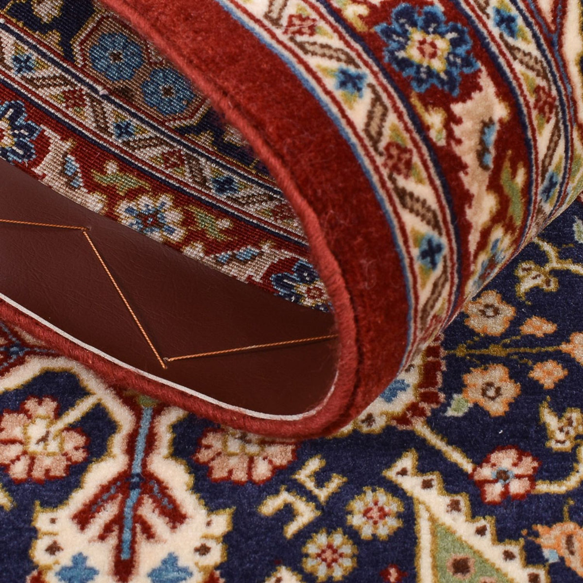 Tappeto corsia Tappeto Persero - Ghom - Reale - 193 x 51 cm - beige scuro