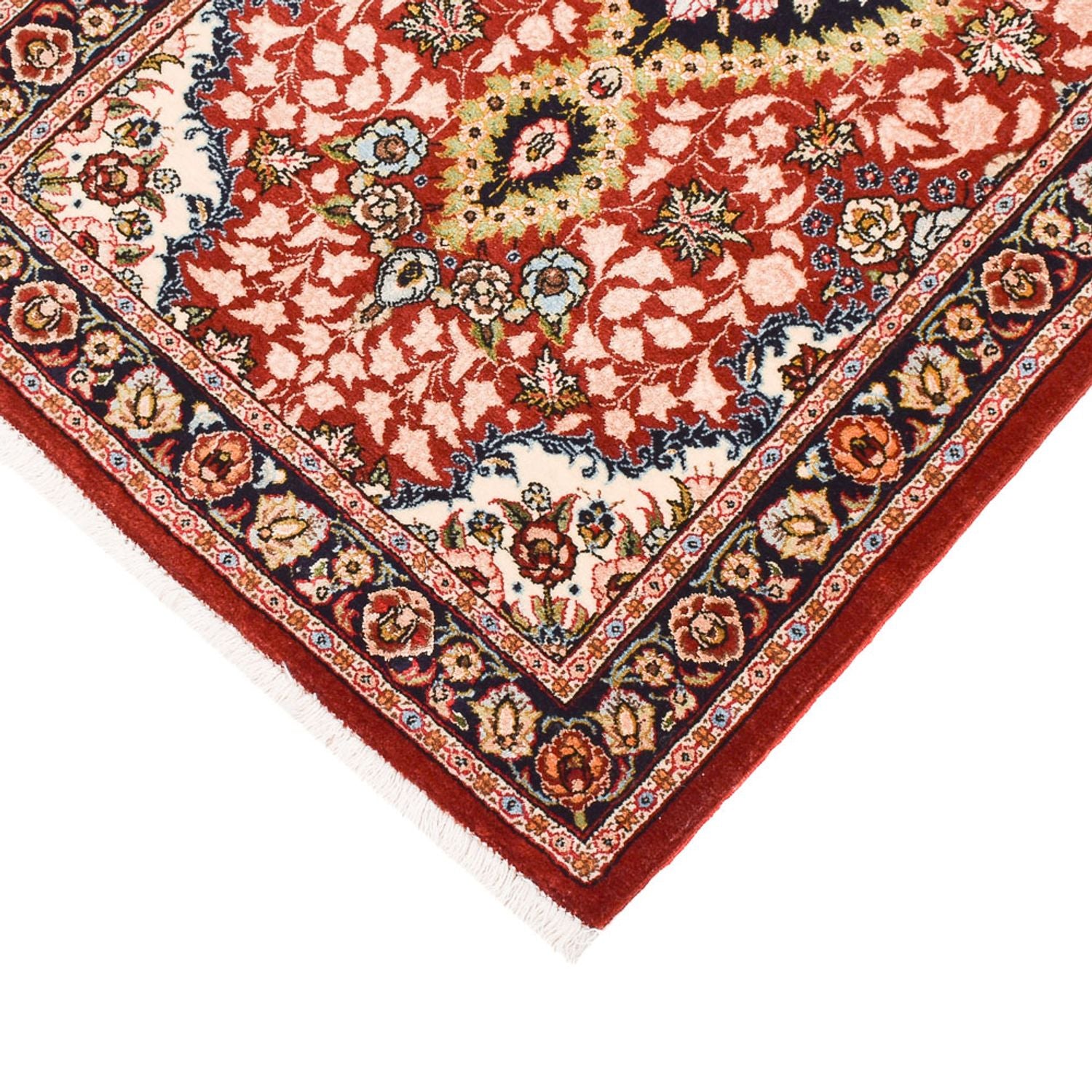 Tappeto corsia Tappeto Persero - Ghom - Reale - 297 x 63 cm - rosso chiaro