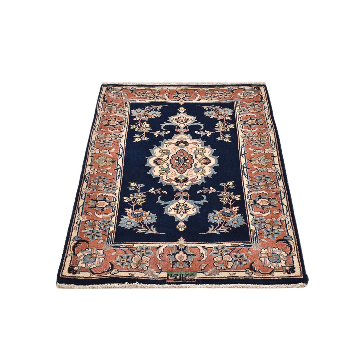 Tappeto Persero - Keshan - 132 x 85 cm - blu