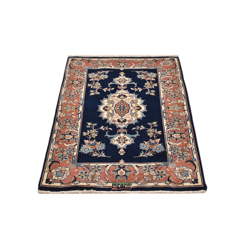 Tappeto Persero - Keshan - 132 x 85 cm - blu