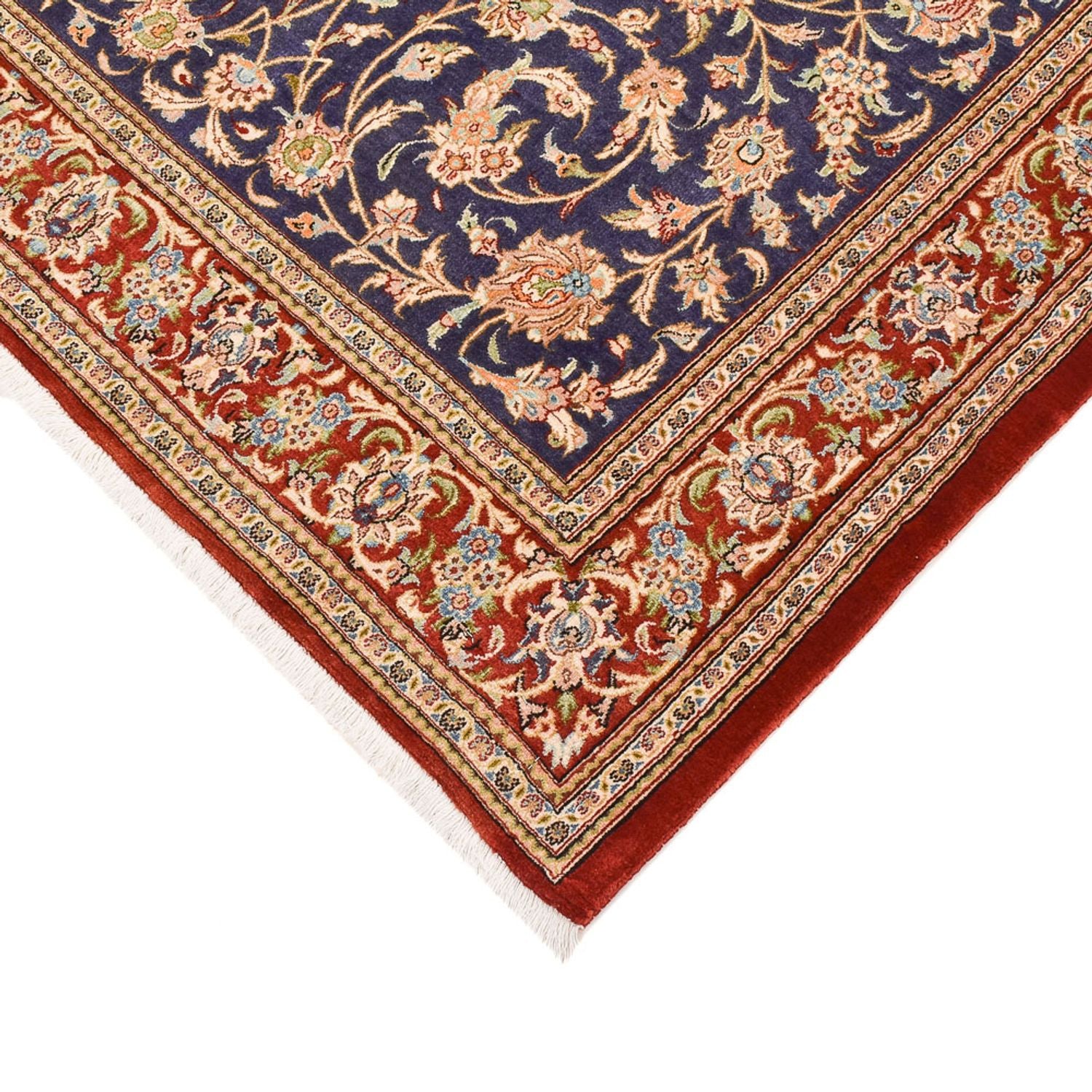 Tappeto Persero - Ghom - Reale - 203 x 133 cm - blu scuro