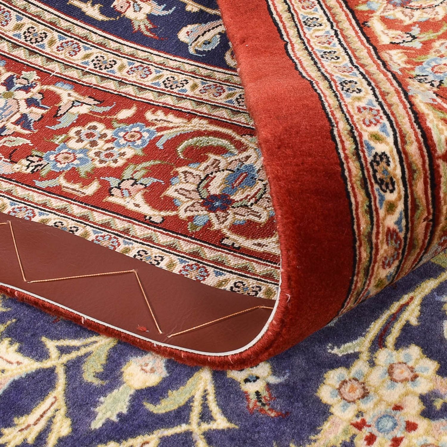 Tappeto Persero - Ghom - Reale - 203 x 133 cm - blu scuro