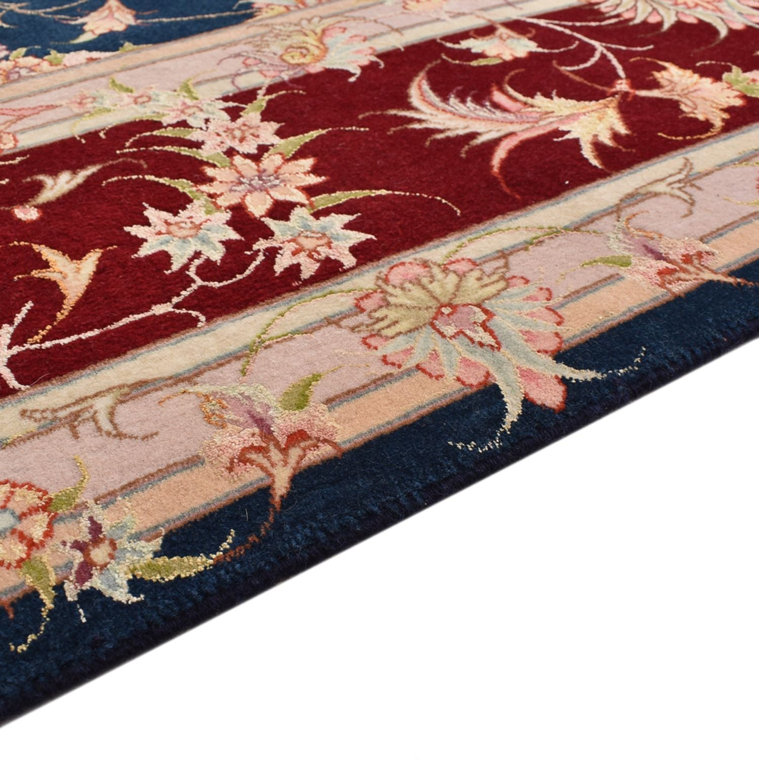 Tappeto Persero - Tabriz - Reale - 287 x 202 cm - blu scuro