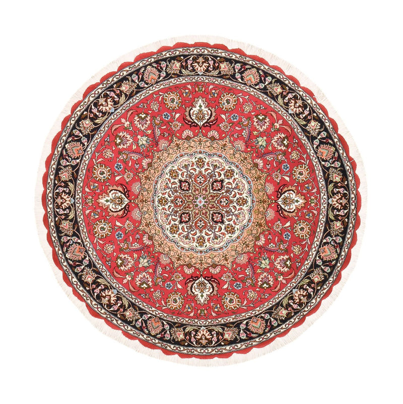 Tappeto Persero - Tabriz - Reale rotondo  - 150 x 150 cm - rosso