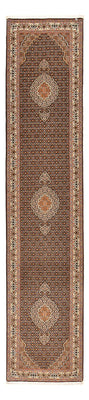 Tappeto corsia Tappeto Persero - Tabriz - Reale - 392 x 67 cm - beige scuro