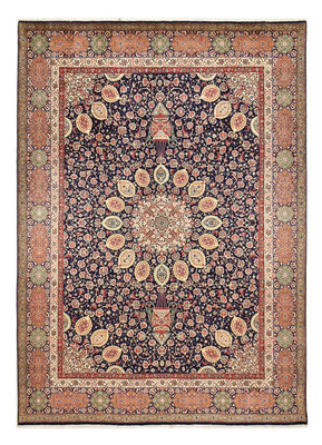 Tappeto Persero - Tabriz - Reale - 410 x 300 cm - blu scuro
